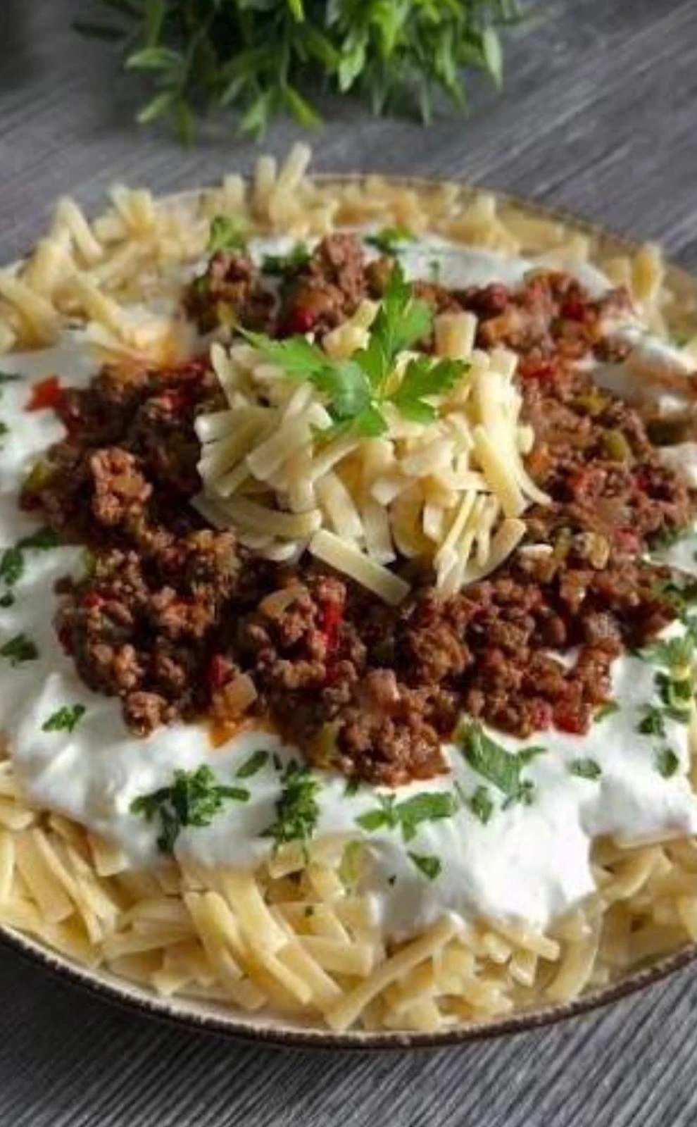 KIYMALI ERİŞTE ( 1400 cal. )
